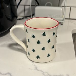 Peppermint and pine Christmas tree coffee mug